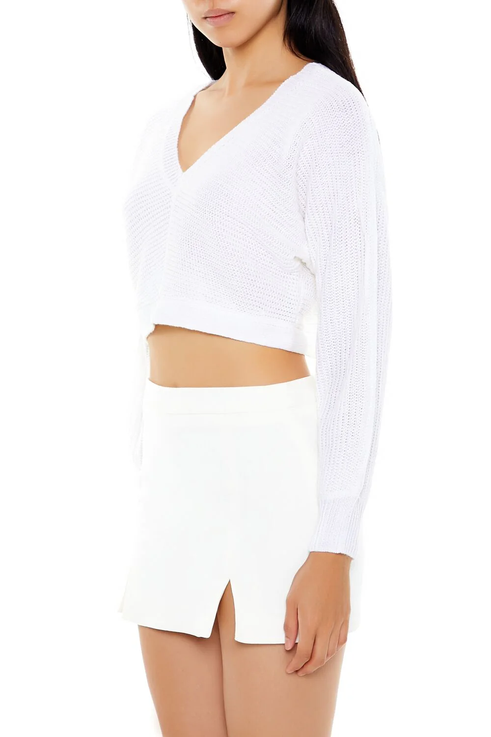 Open-Back Cropped Sweater - Image 5