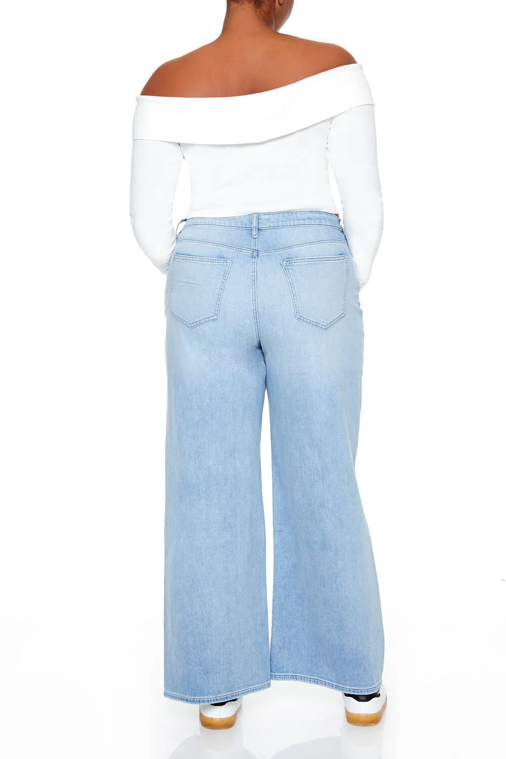 Plus Size Destroyed Baggy Jeans - Image 4