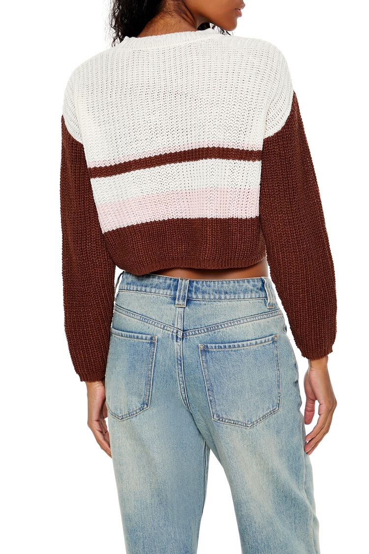 Colorblock Cropped Sweater - Image 5