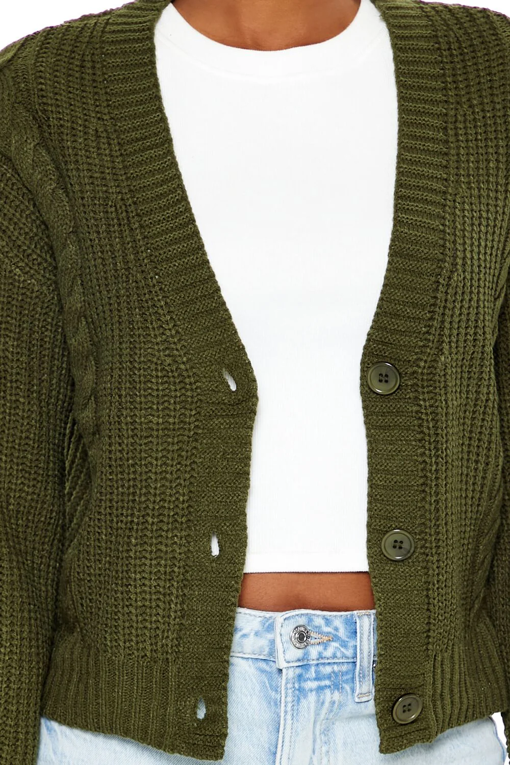 Drop-Sleeve Cardigan Sweater - Image 3