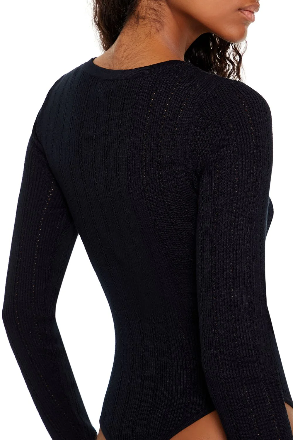 Sweater-Knit Thong Bodysuit - Image 5