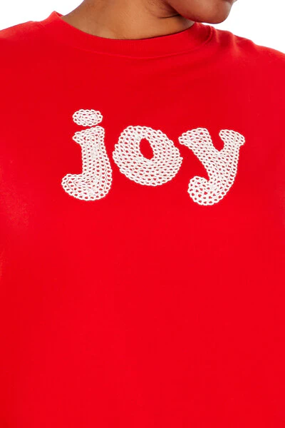 Plus Size Embroidered Joy Pullover - Image 3