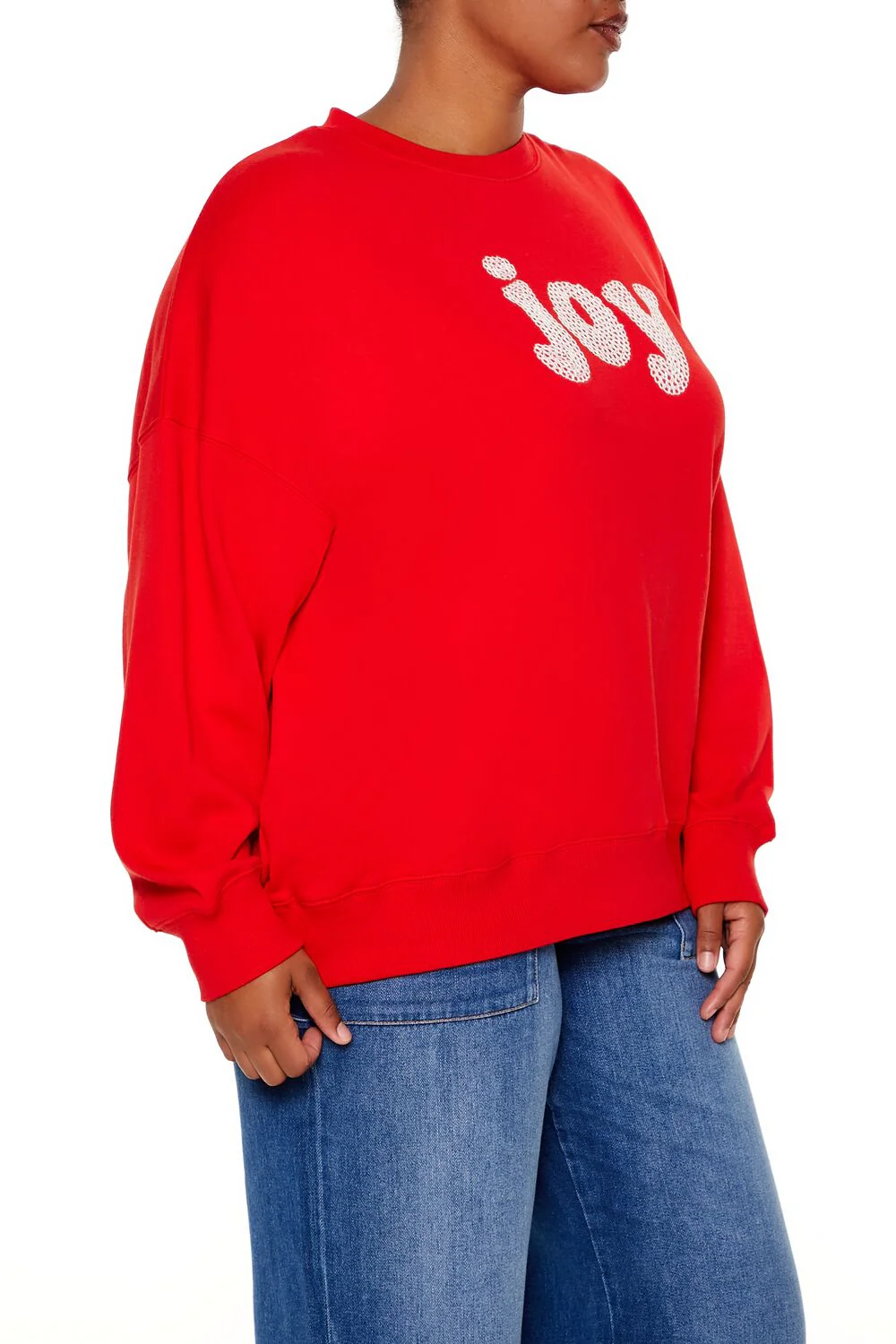 Plus Size Embroidered Joy Pullover - Image 4