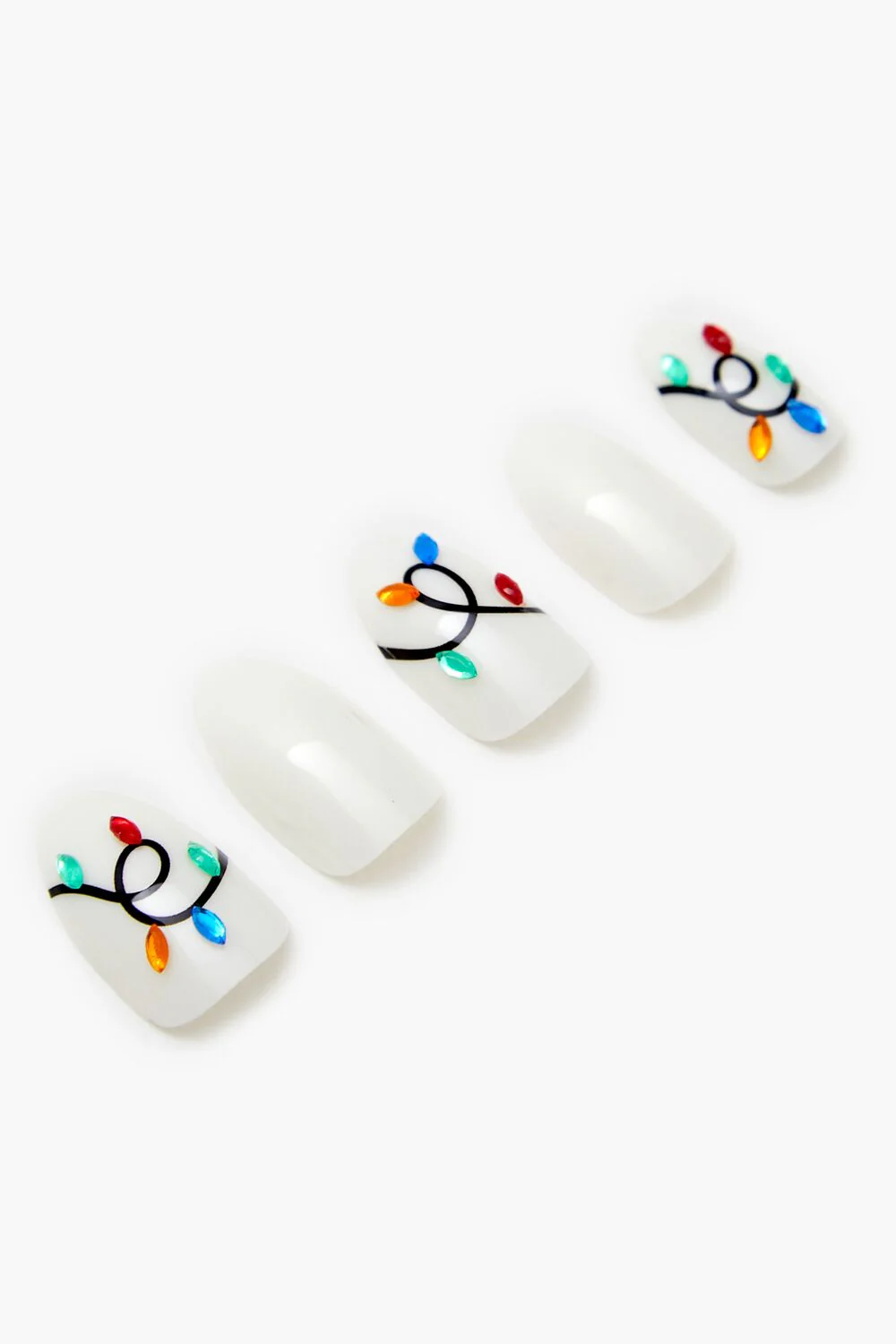 Christmas Lights Press-On Nails - Image 2