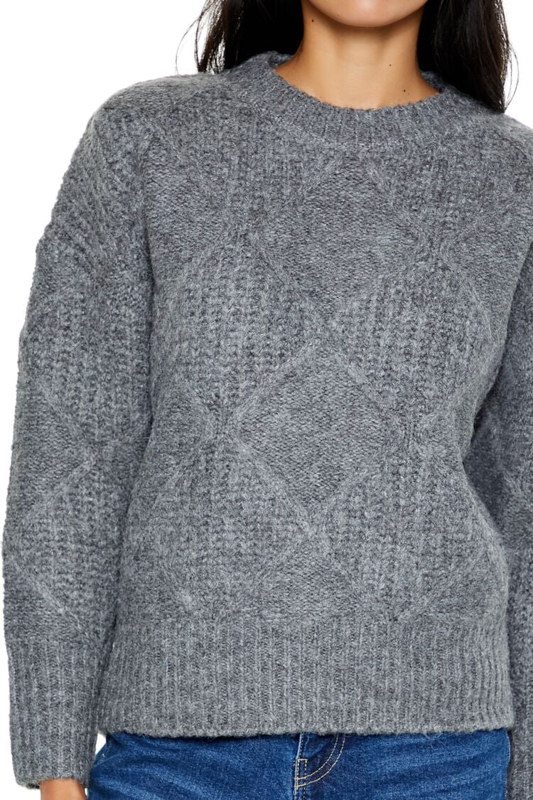 Textured Marled Knit Sweater - Image 3