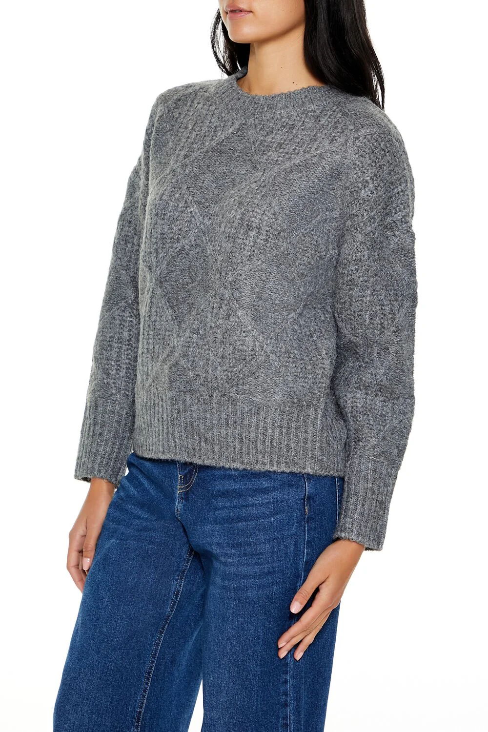 Textured Marled Knit Sweater - Image 4