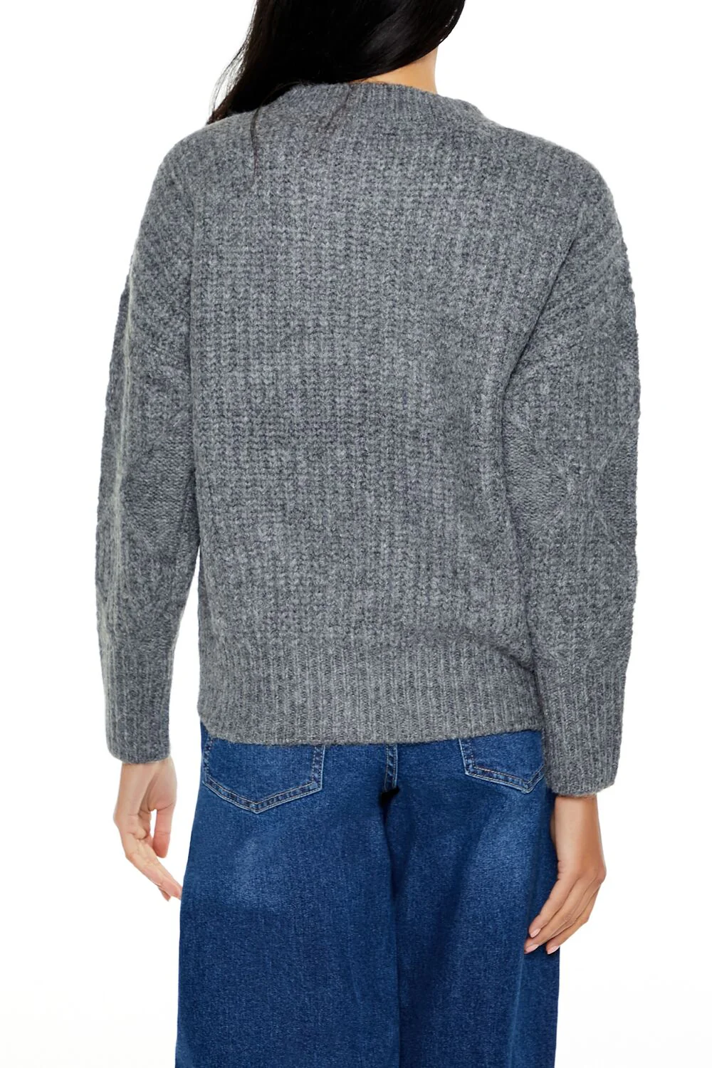 Textured Marled Knit Sweater - Image 5