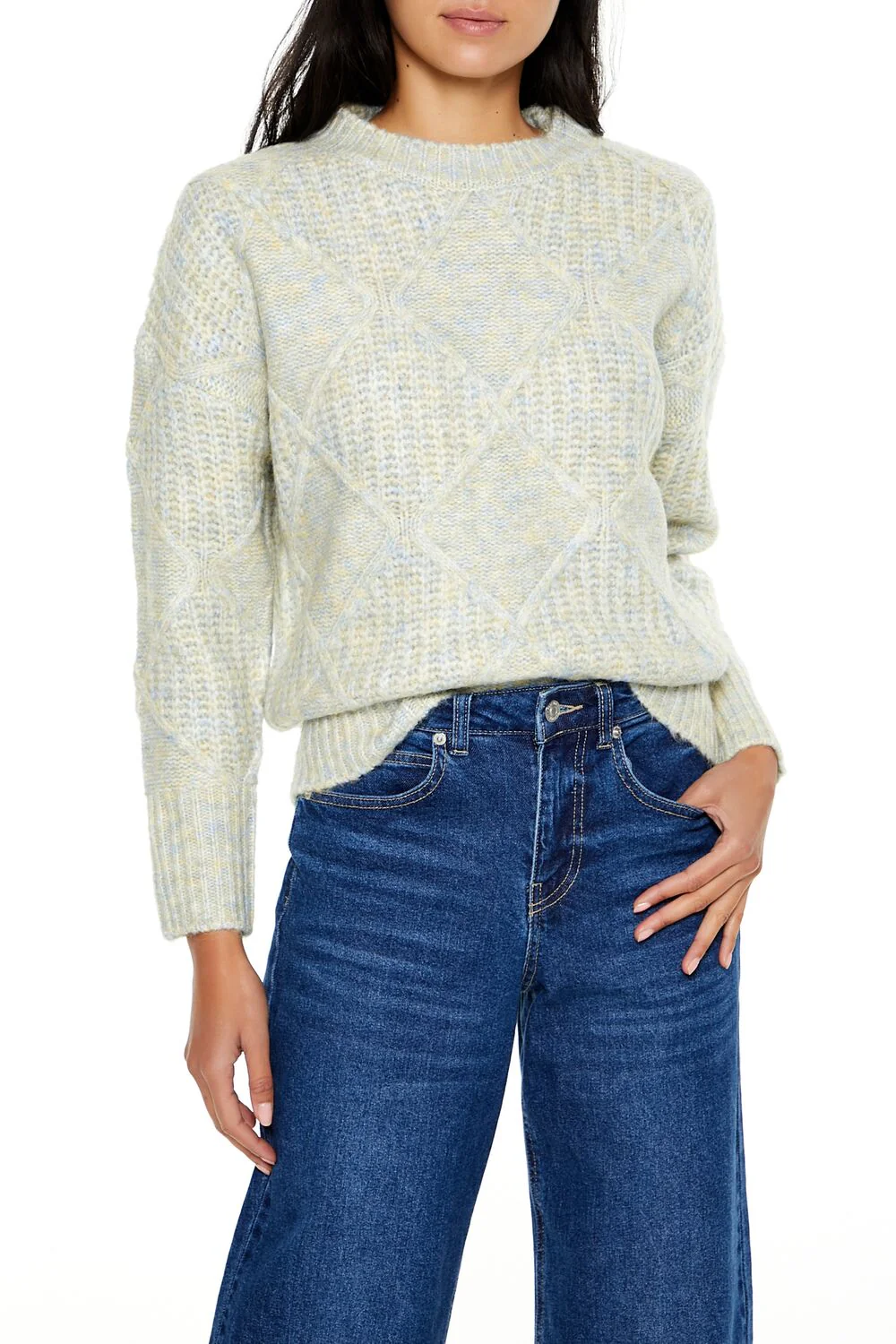 Textured Marled Knit Sweater - Image 6