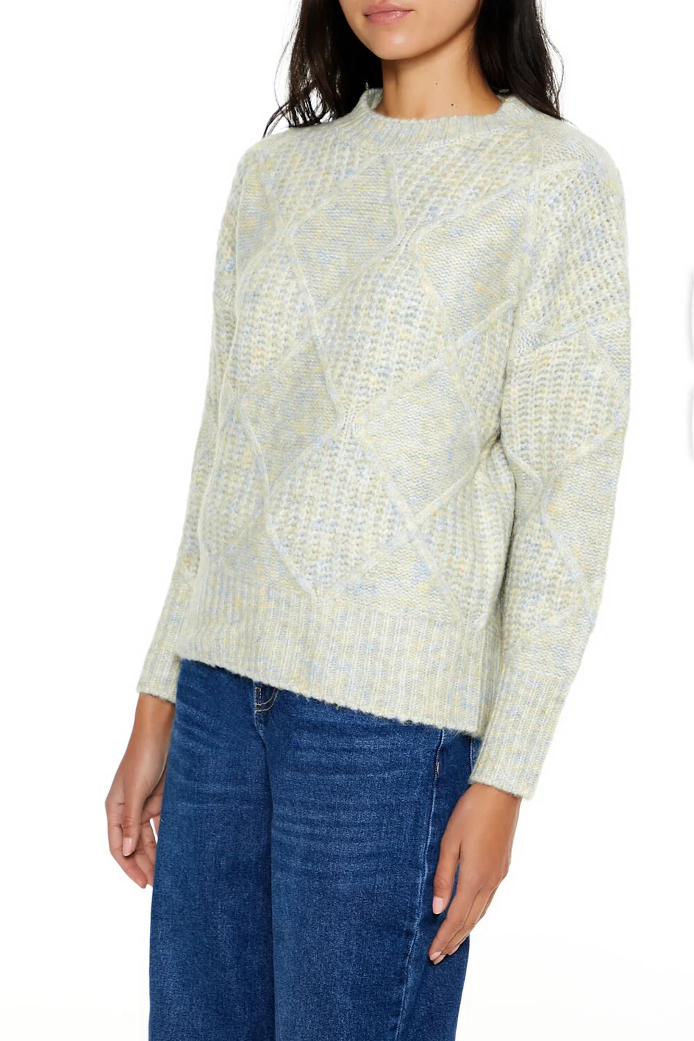 Textured Marled Knit Sweater - Image 9