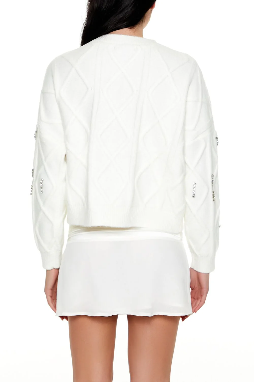 Marled Faux Gem Sweater - Image 10