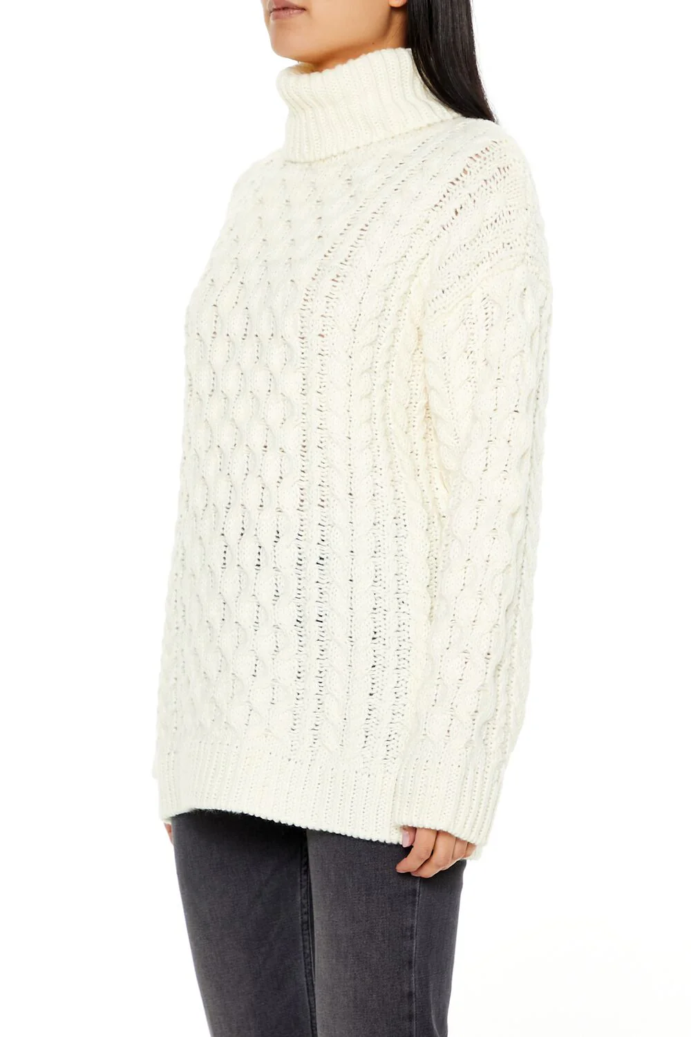Cable Knit Turtleneck Sweater - Image 4