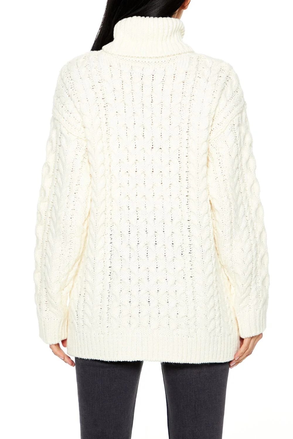 Cable Knit Turtleneck Sweater - Image 5