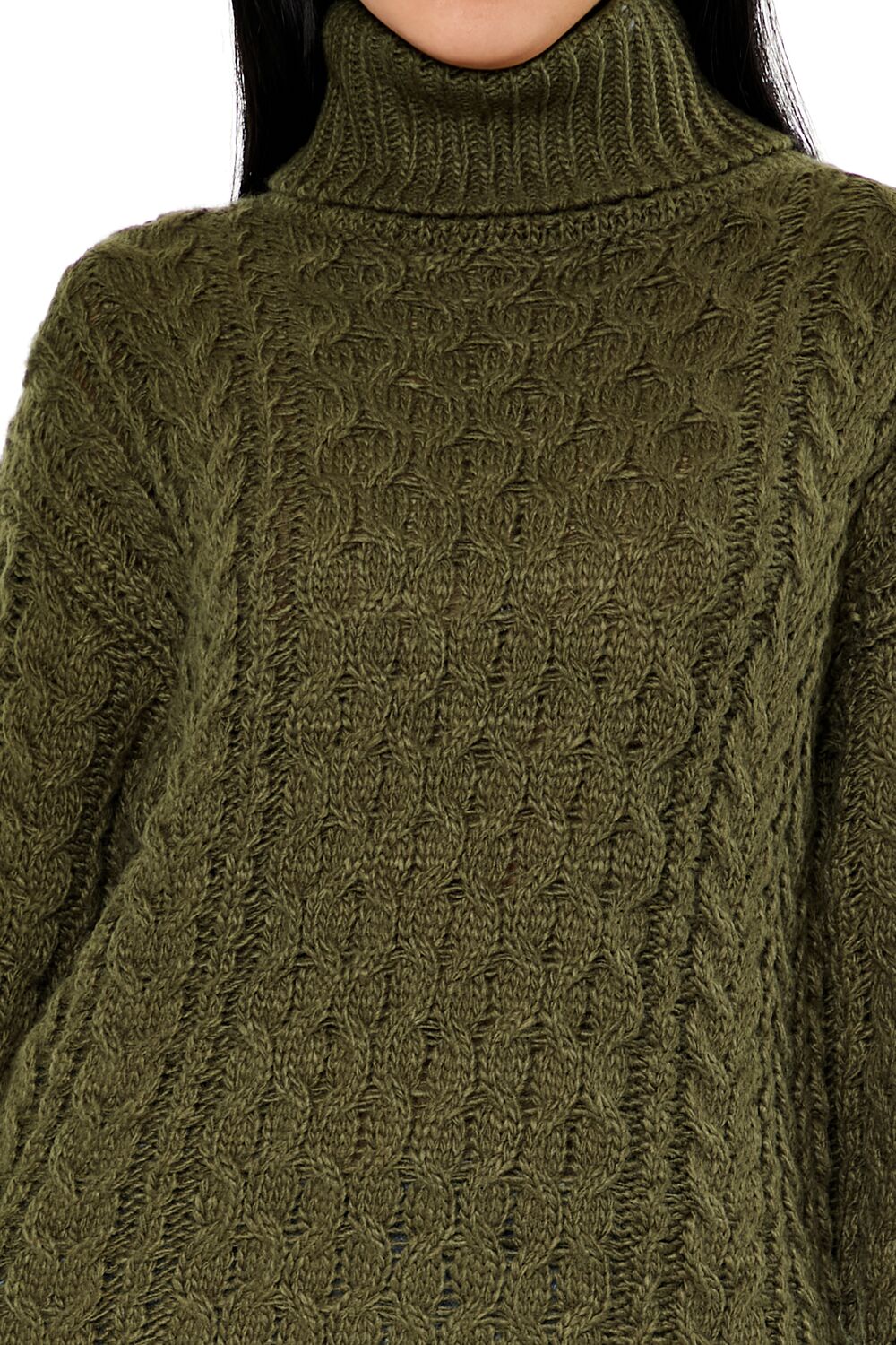 Cable Knit Turtleneck Sweater - Image 8