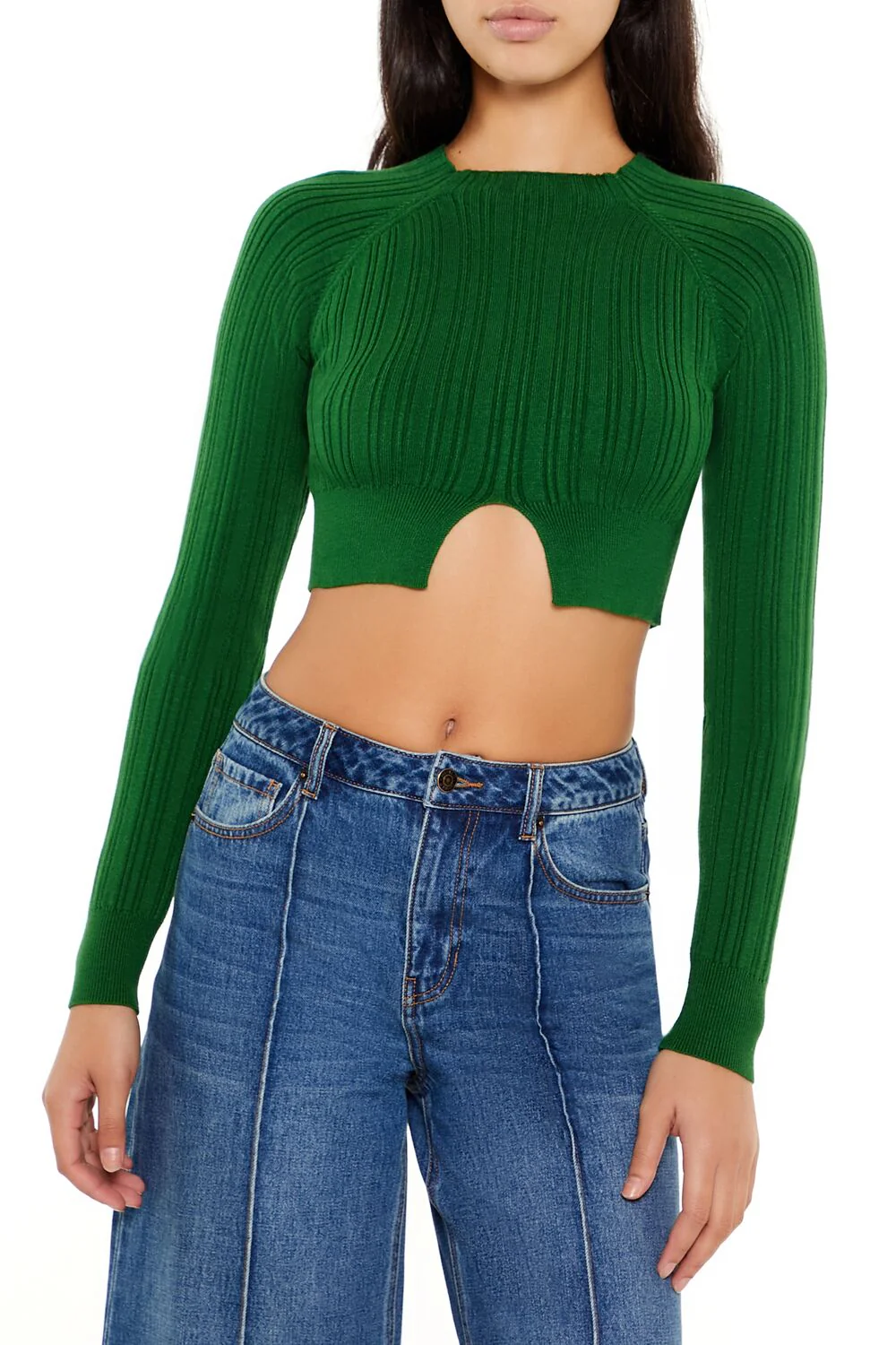Ribbed Cutout Sweater - Image 6