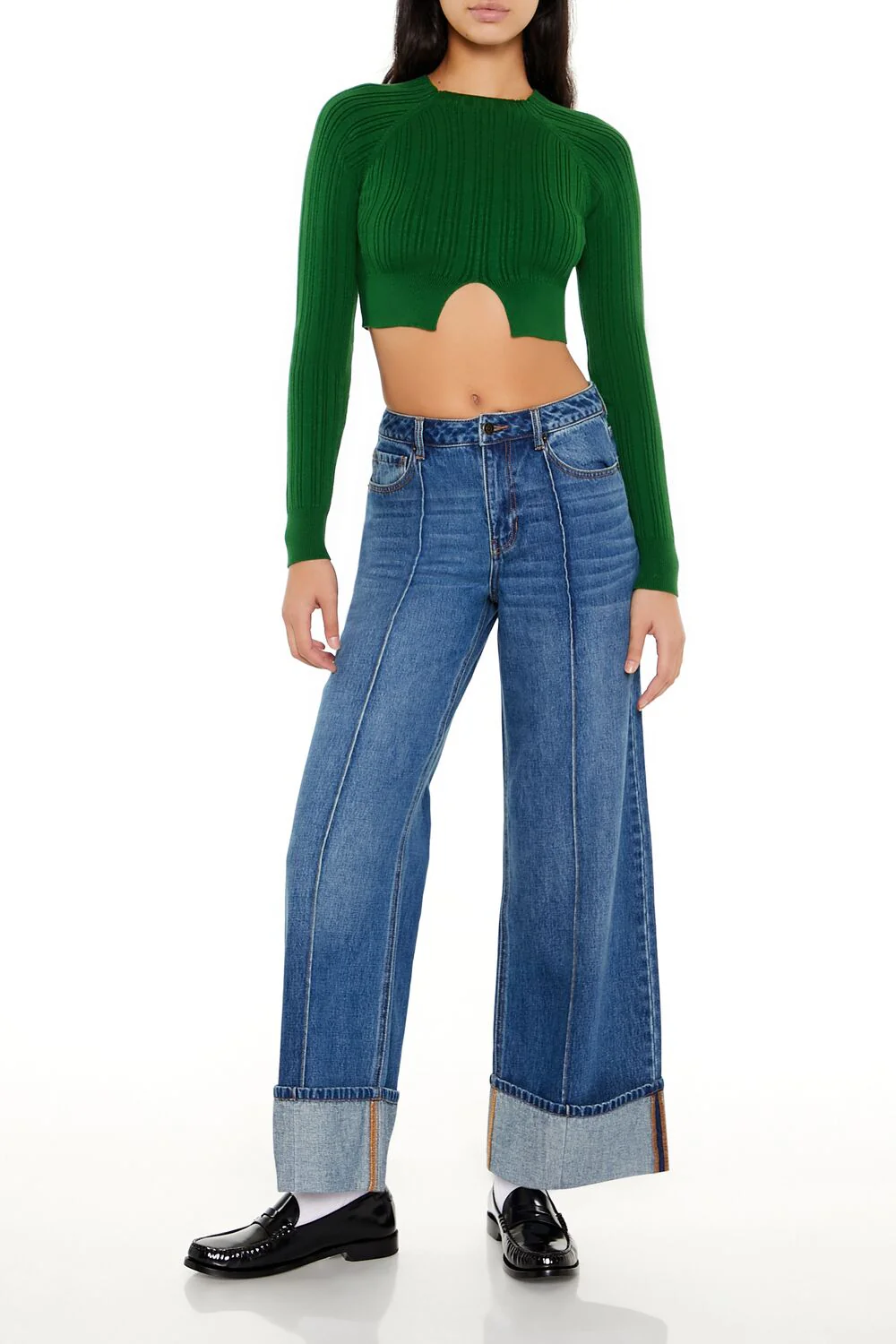 Ribbed Cutout Sweater - Image 7