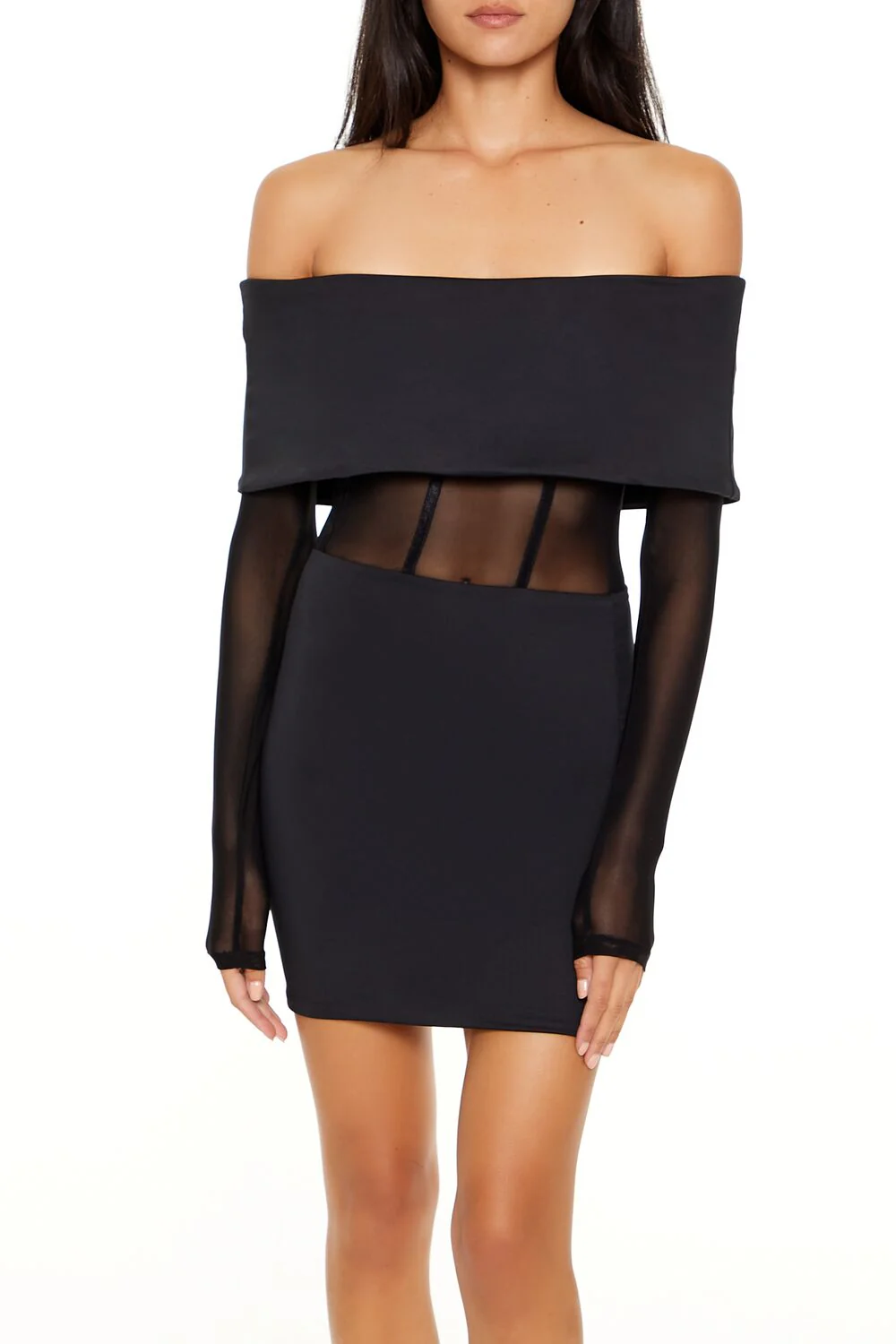 Off-the-Shoulder Corset Mini Dress - Image 2