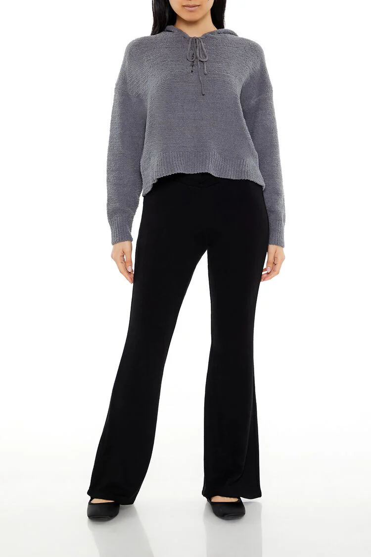 Hooded Lace-Up Sweater - Image 12
