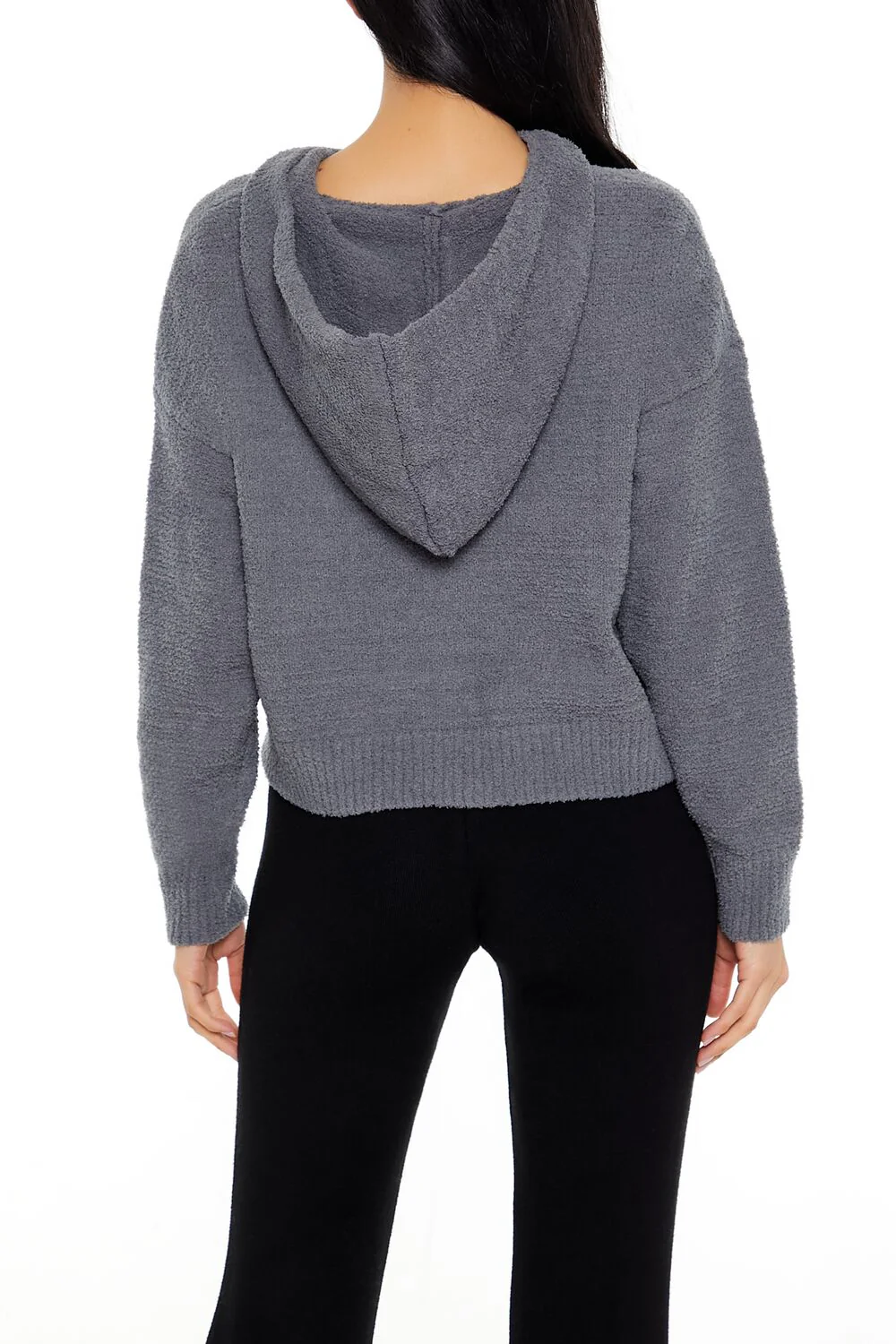Hooded Lace-Up Sweater - Image 15