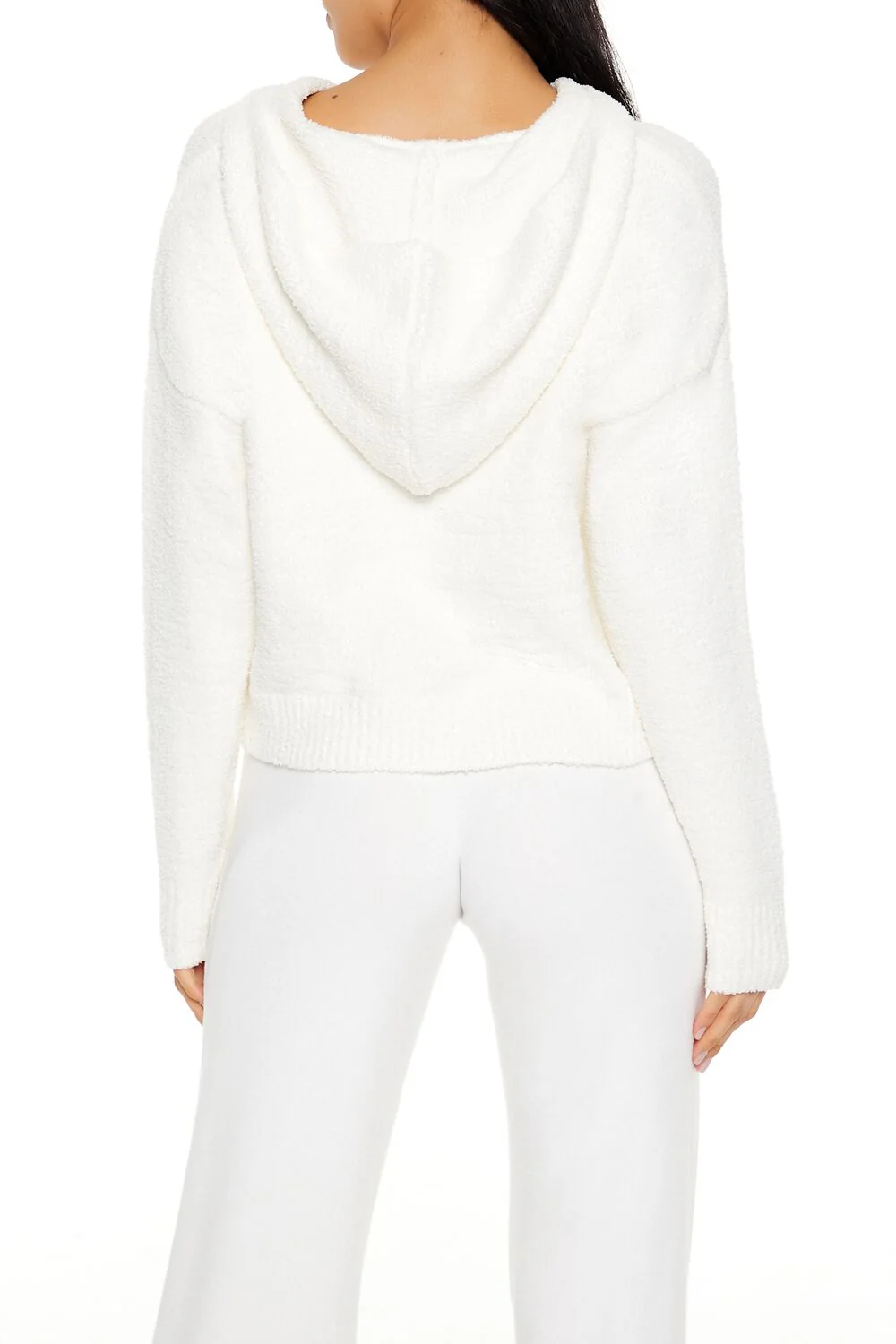 Hooded Lace-Up Sweater - Image 5