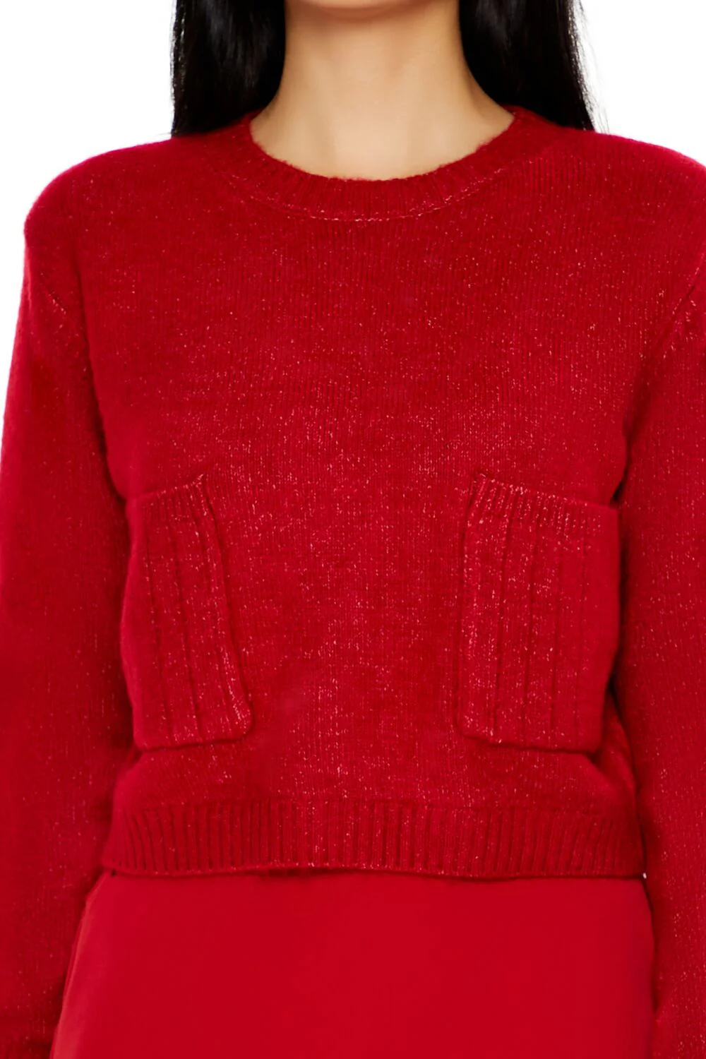 Cropped Crew Sweater - Image 8