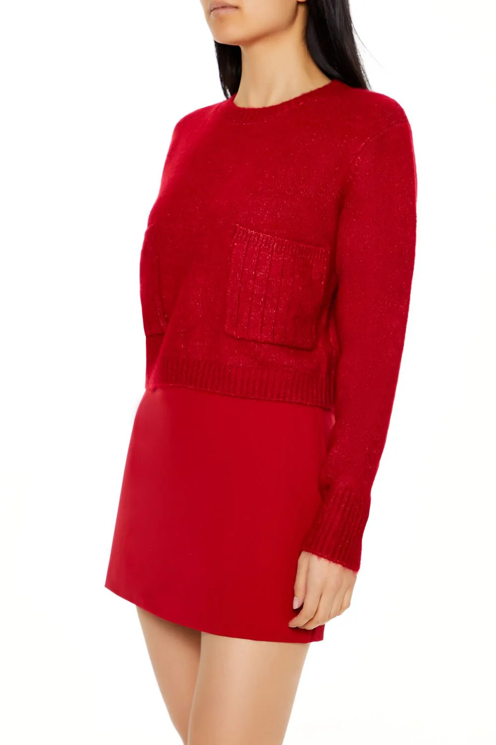Cropped Crew Sweater - Image 9