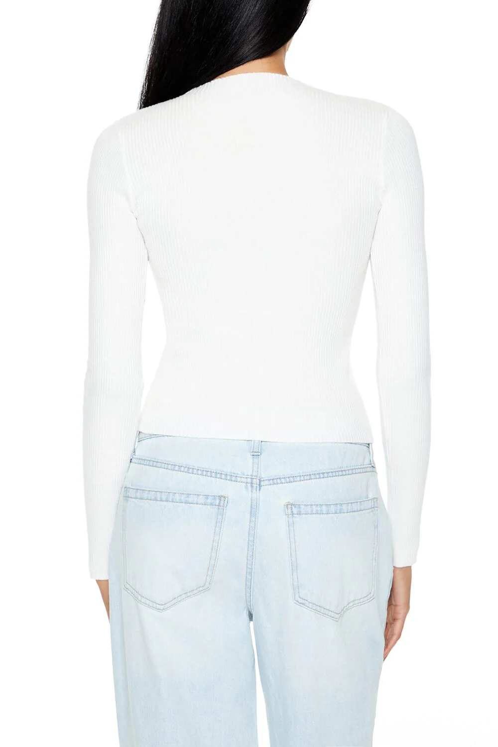 Glitter Heart Cutout Sweater - Image 5