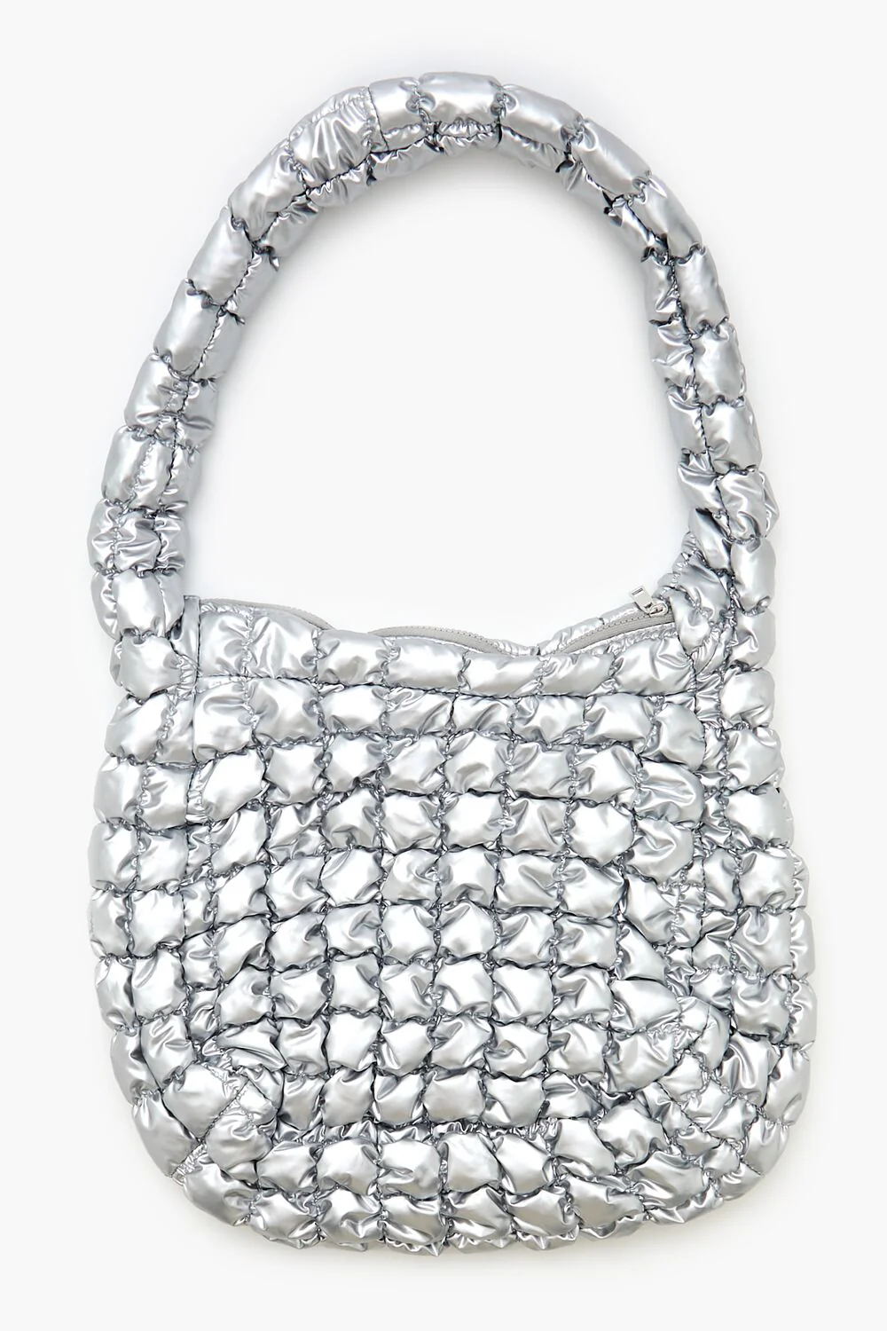 Quilted Metallic Tote Bag - Image 2