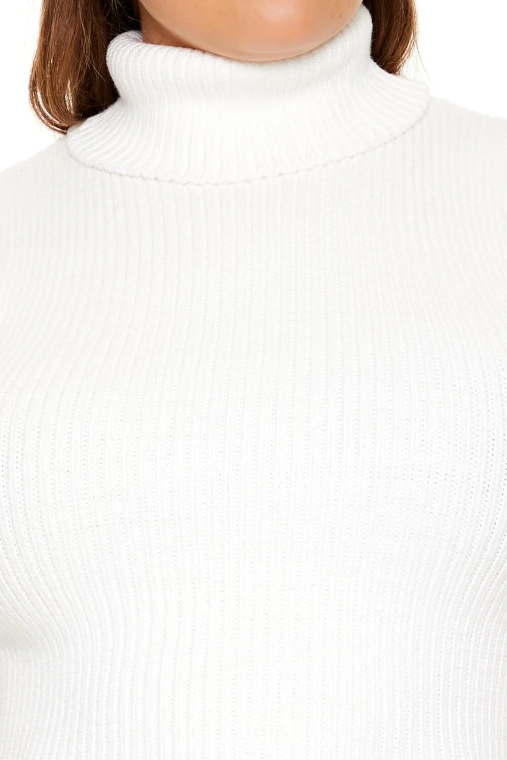Plus Size Turtleneck Sweater-Knit Tank Top - Image 3