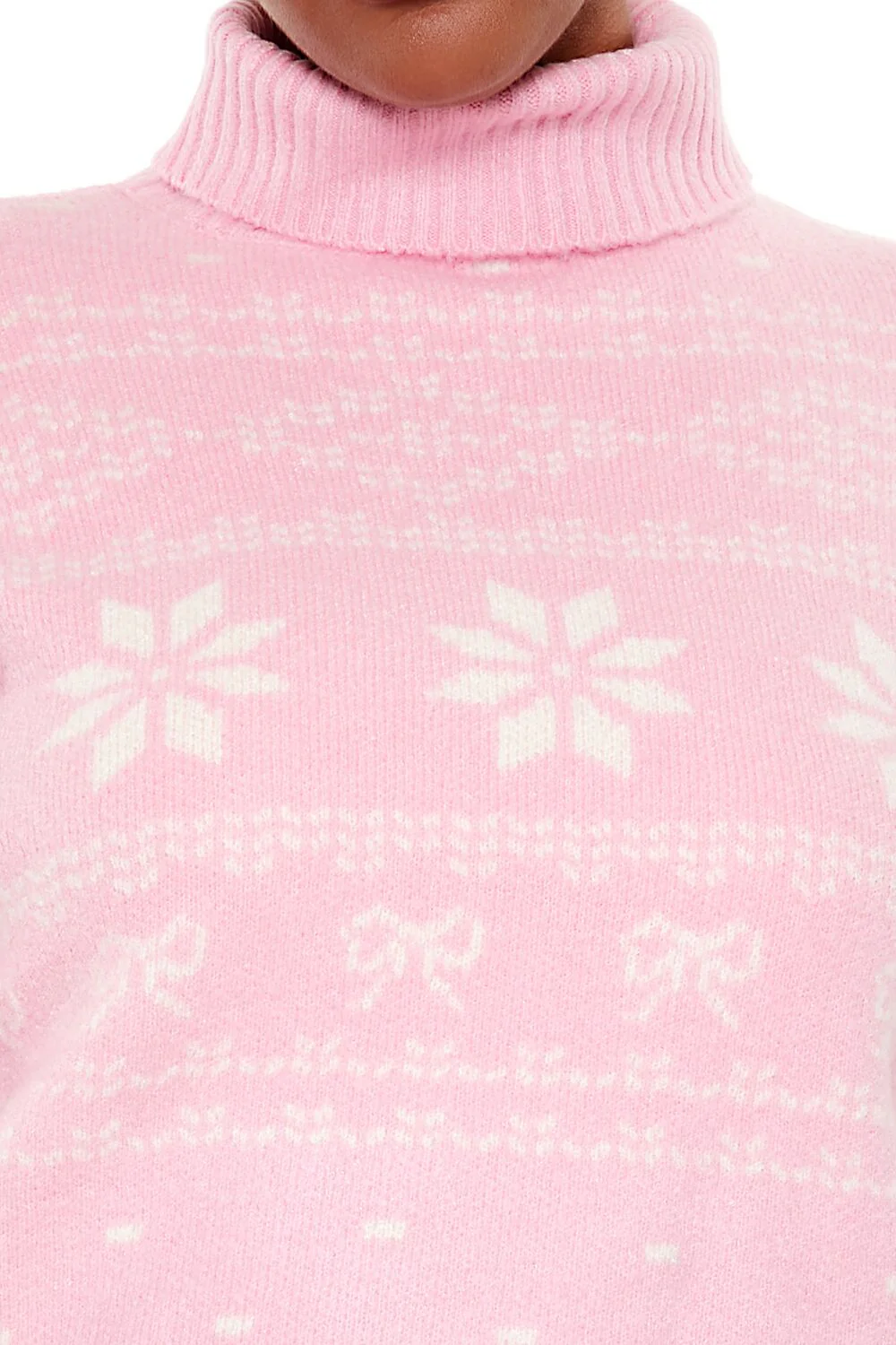 Plus Size Turtleneck Fair Isle Sweater - Image 3