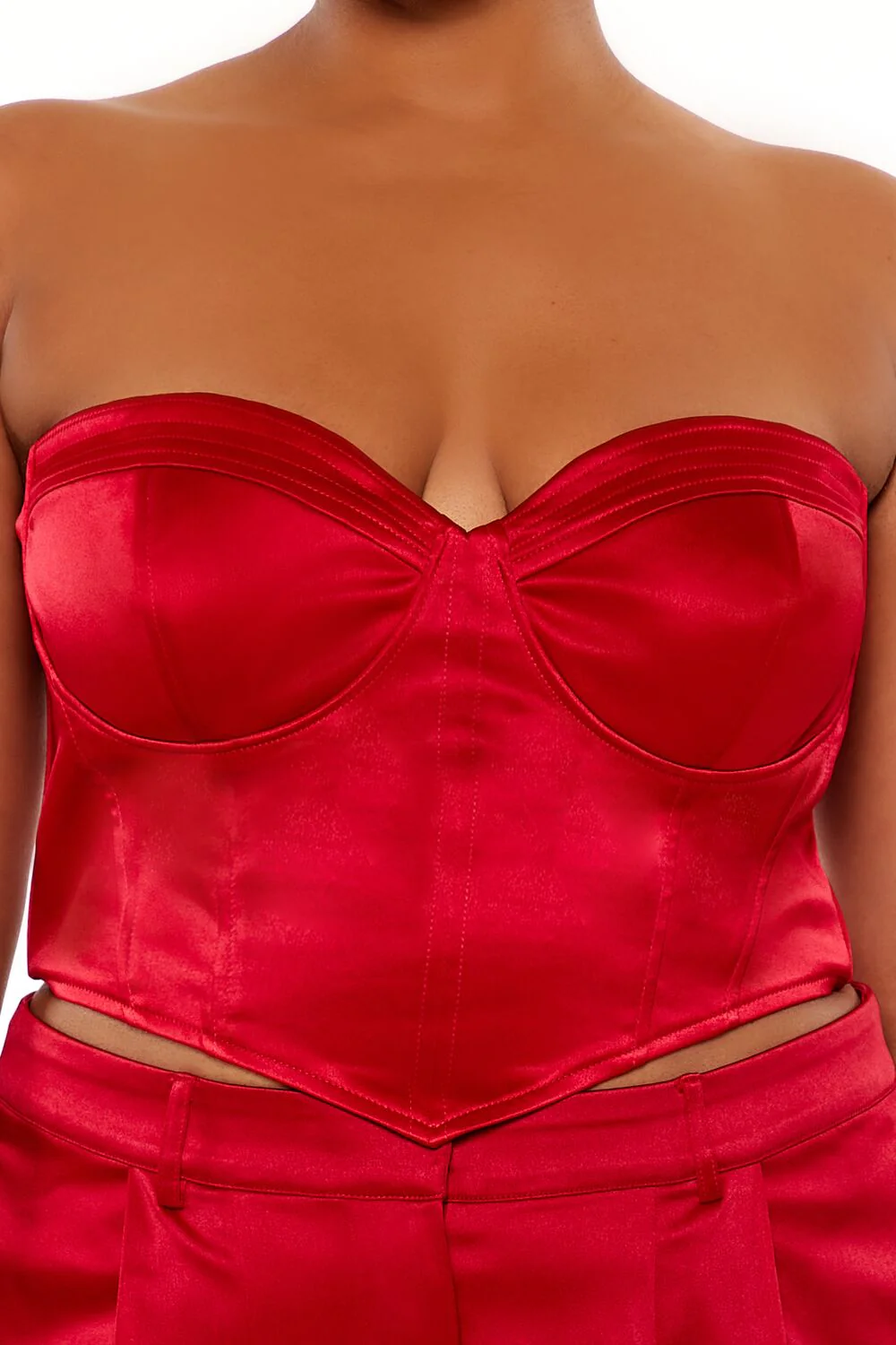 Plus Size Sweetheart Bustier Tube Top - Image 3