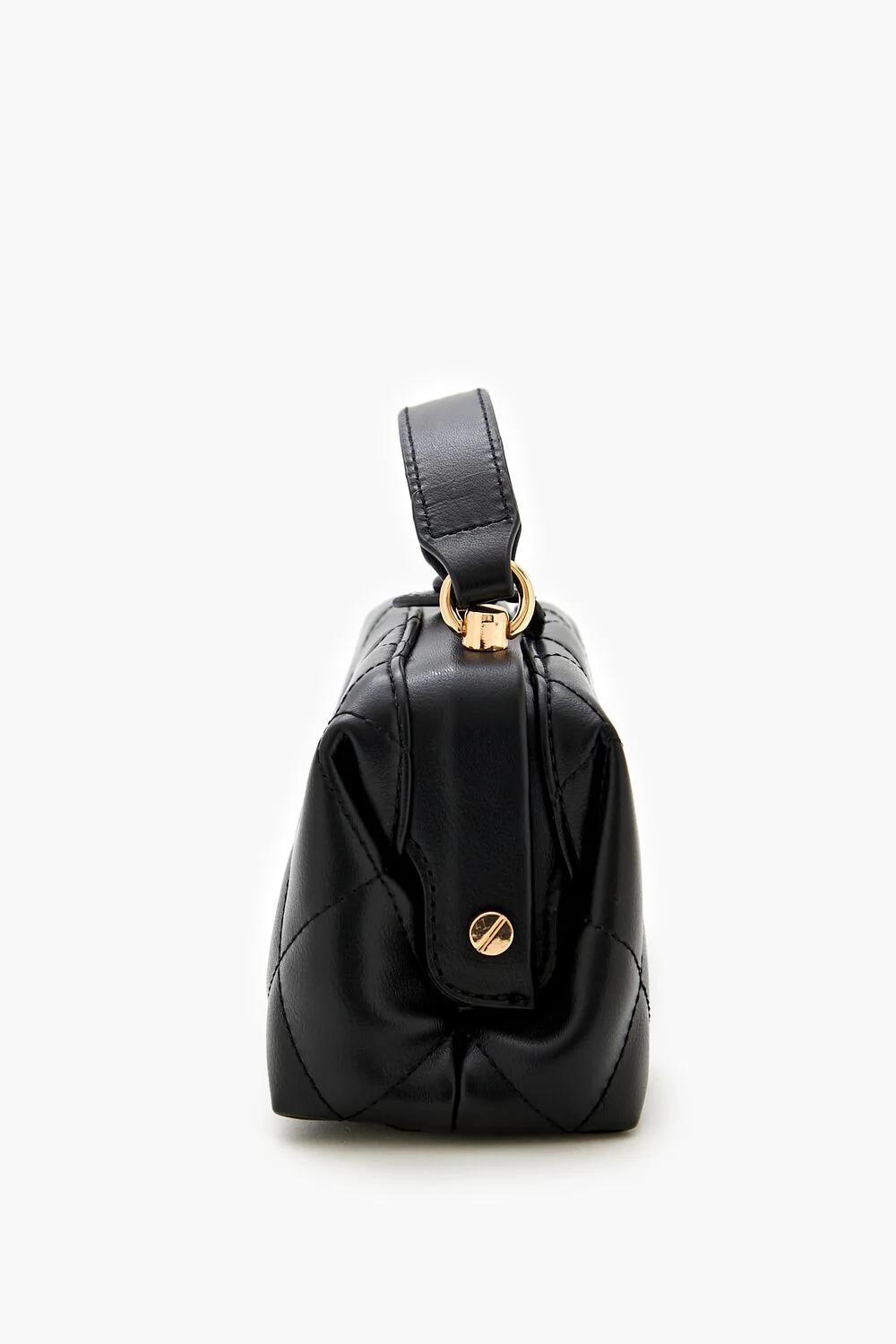 Quilted Faux Leather Crossbody Bag - Image 3