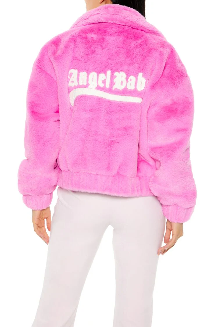 Plush Angel Baby Bomber Jacket - Image 5
