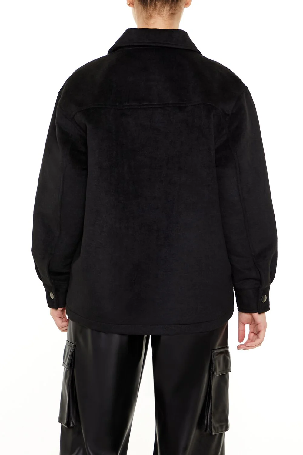 Plus Size Faux Suede Shacket - Image 5