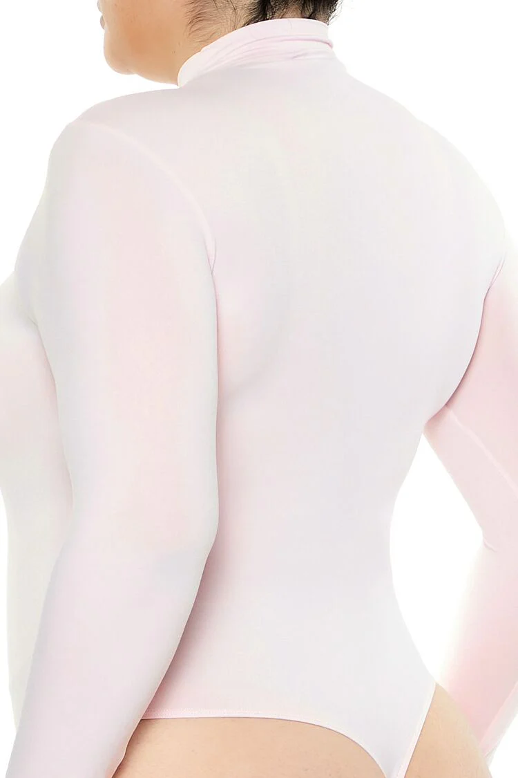 Plus Size Seamless Mock Neck Bodysuit - Image 5
