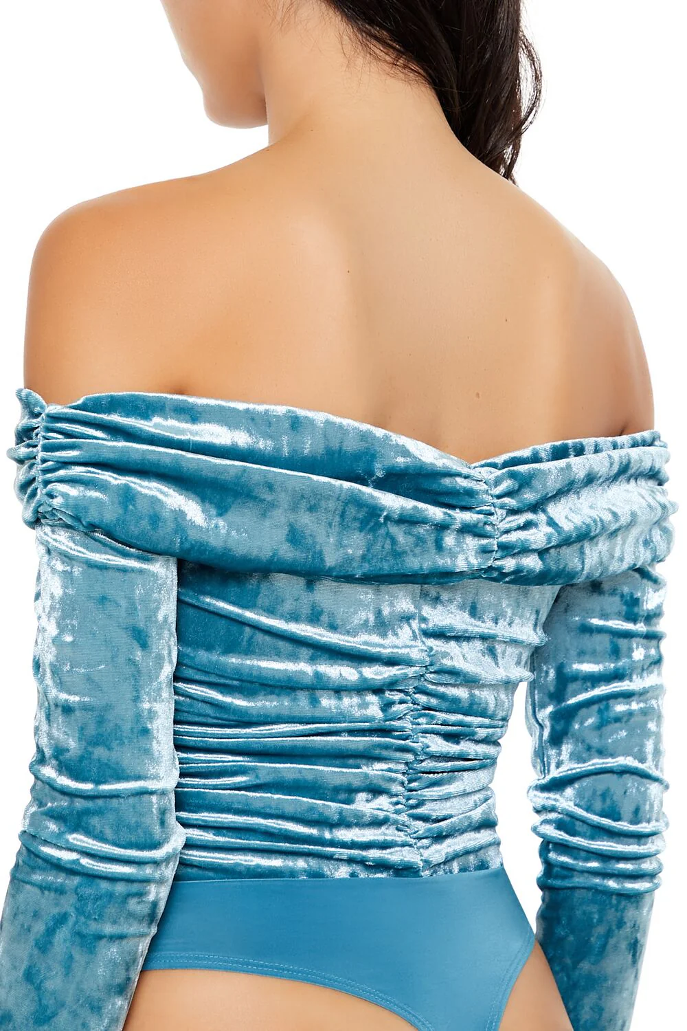 Velvet Off-the-Shoulder Bodysuit - Image 10