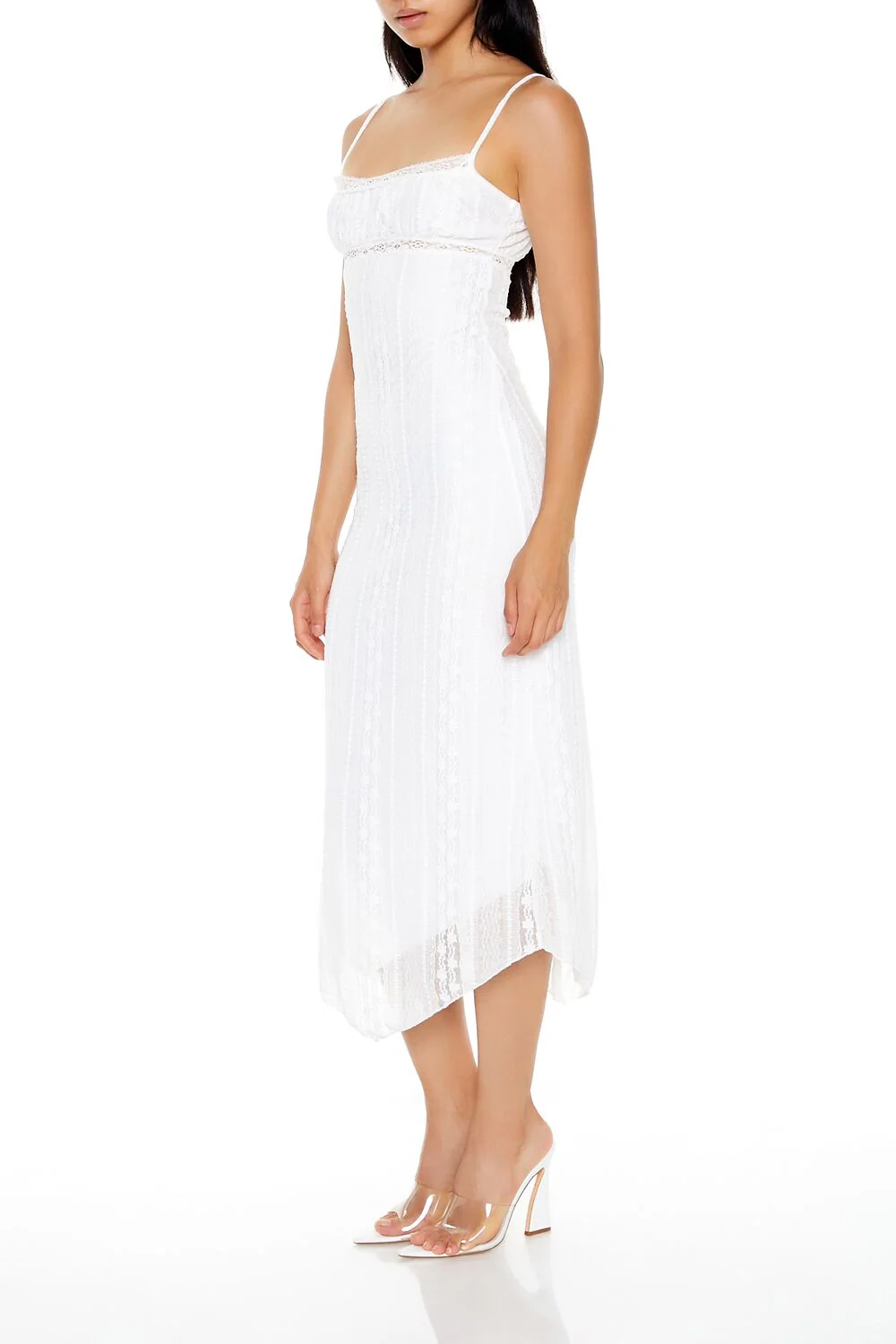 Eyelash Lace Cami Midi Dress - Image 3