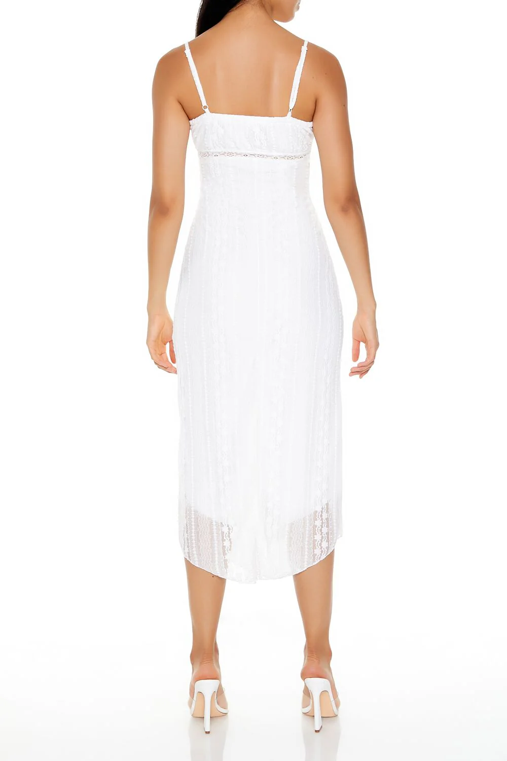 Eyelash Lace Cami Midi Dress - Image 4