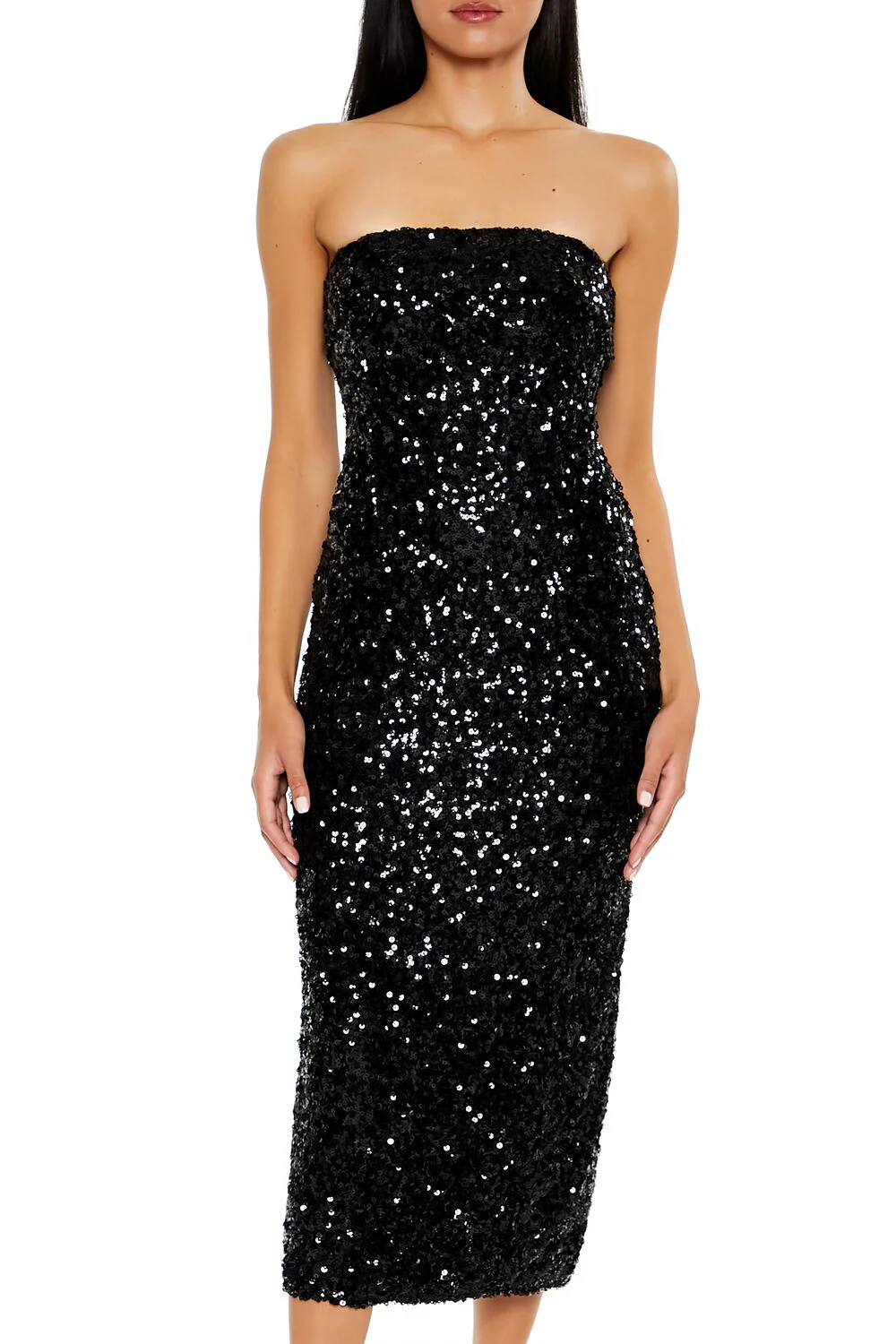 Sequin Bodycon Tube Dress - Image 2
