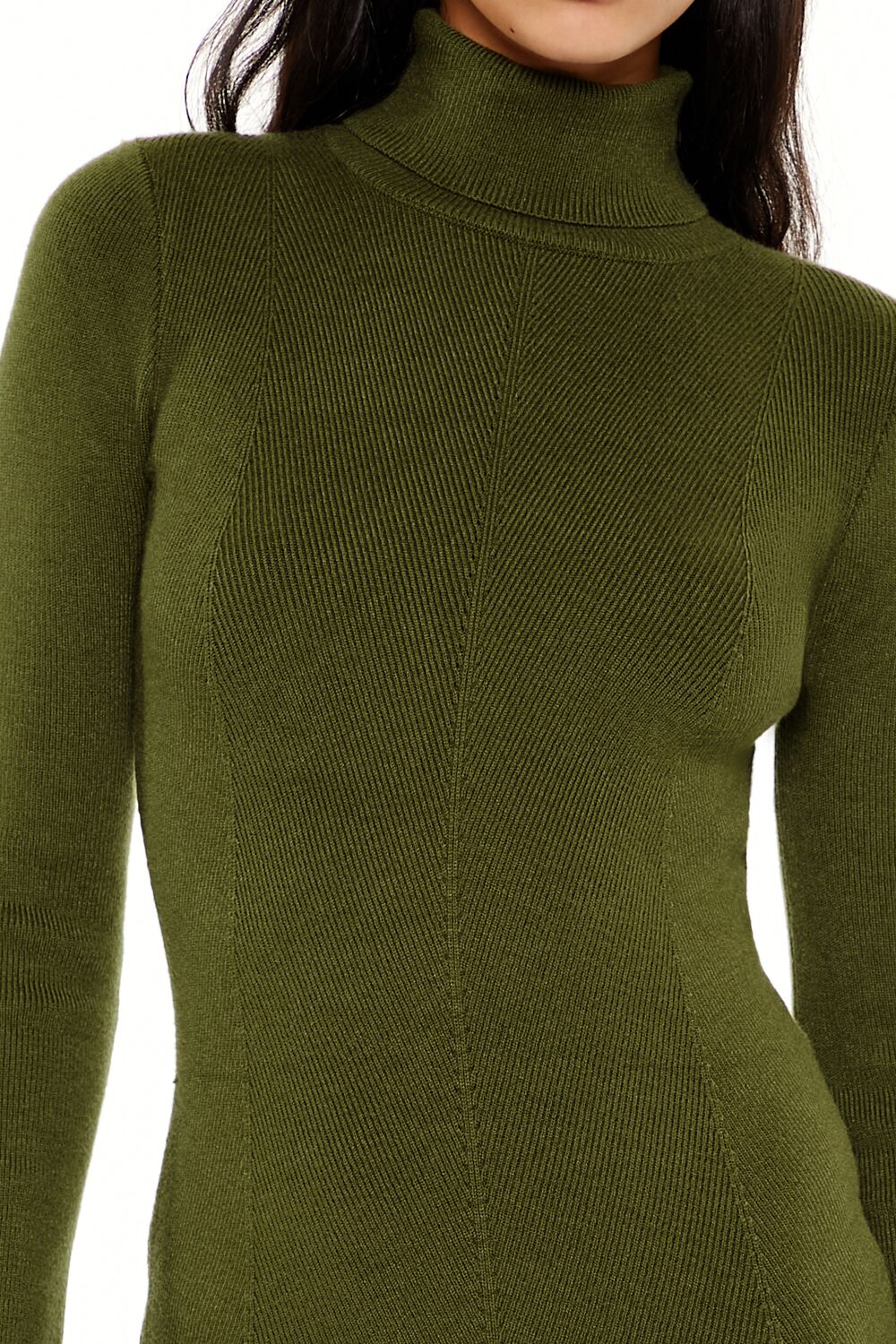 Turtleneck Midi Sweater Dress - Image 15
