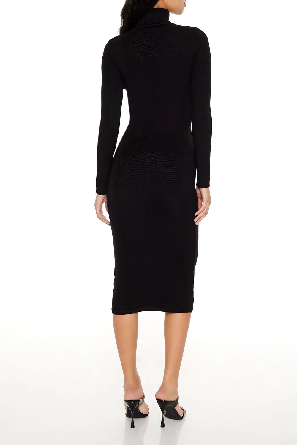 Turtleneck Midi Sweater Dress - Image 4