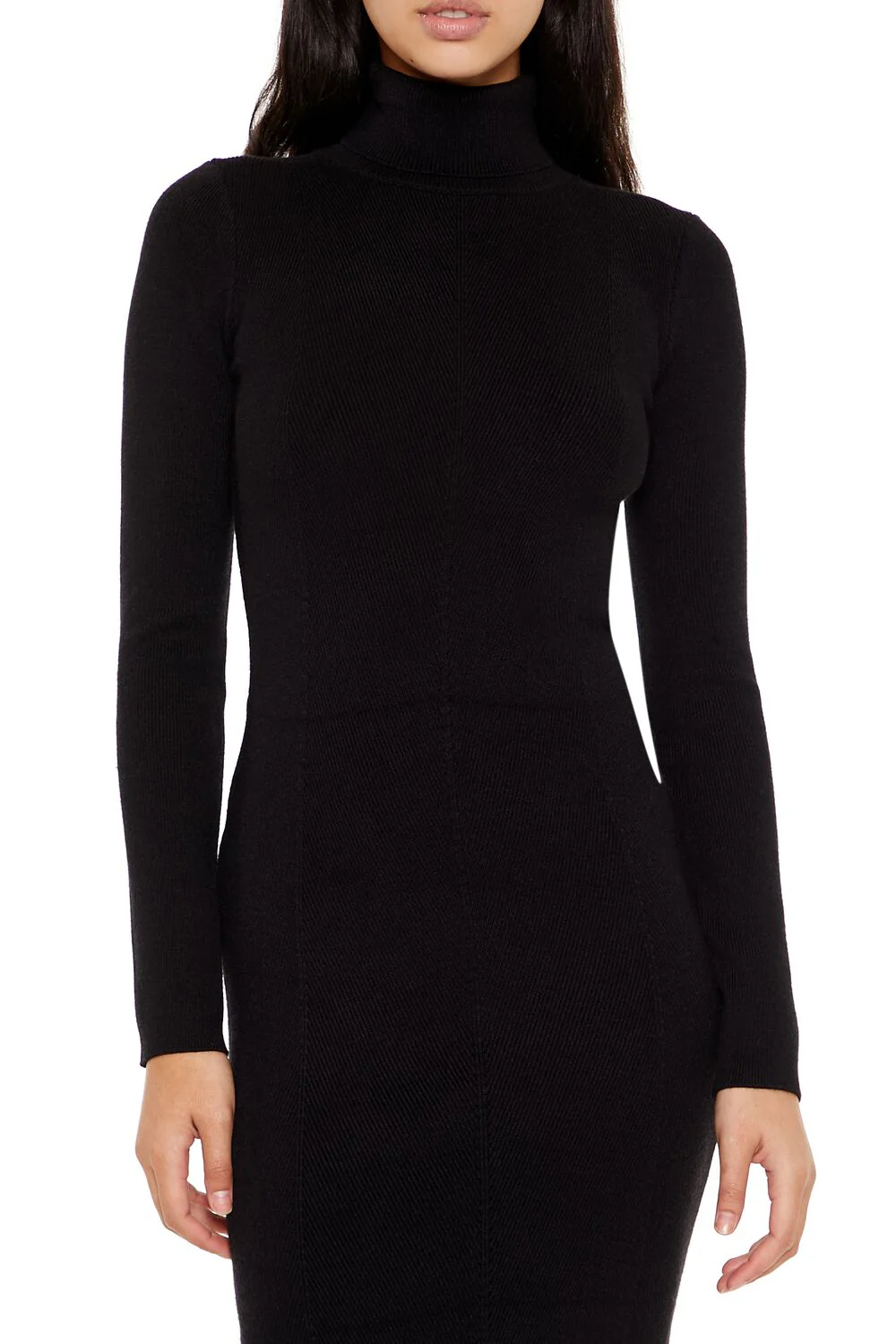 Turtleneck Midi Sweater Dress - Image 5