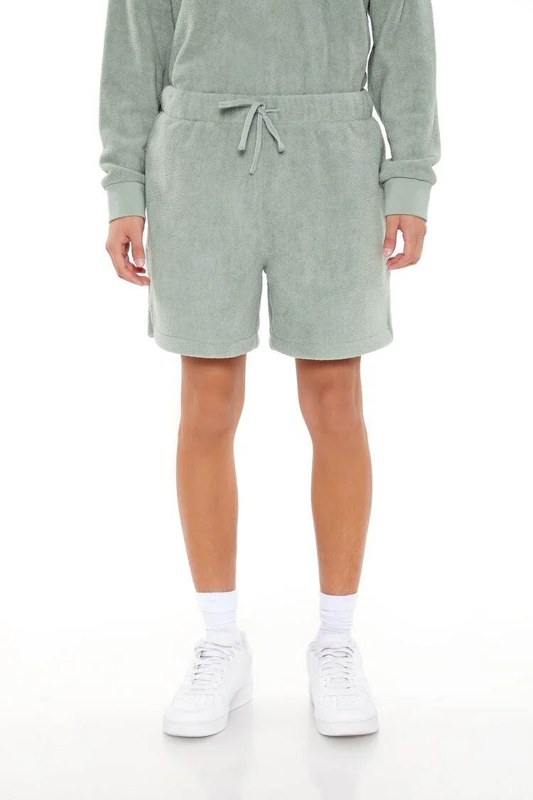 Allover Warm & Fuzzy Drawstring Shorts - Image 2