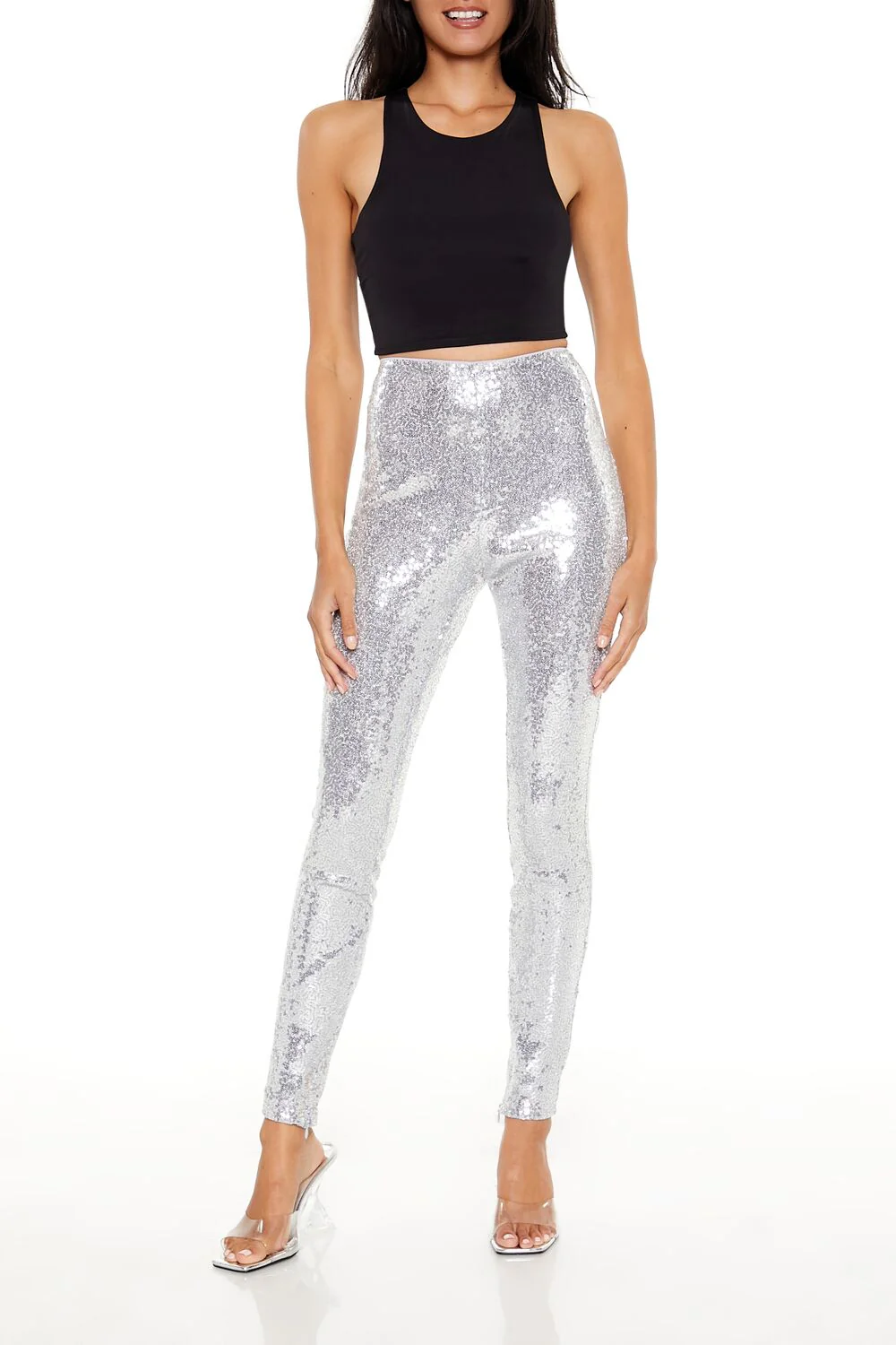 Sequin High-Rise Leggings - Image 11