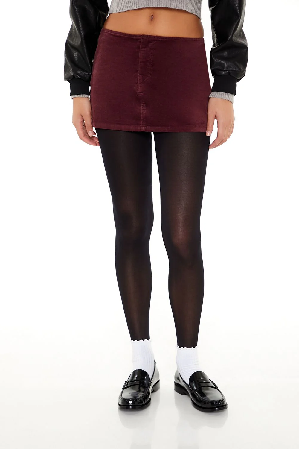Velvet Mini Skirt - Image 2