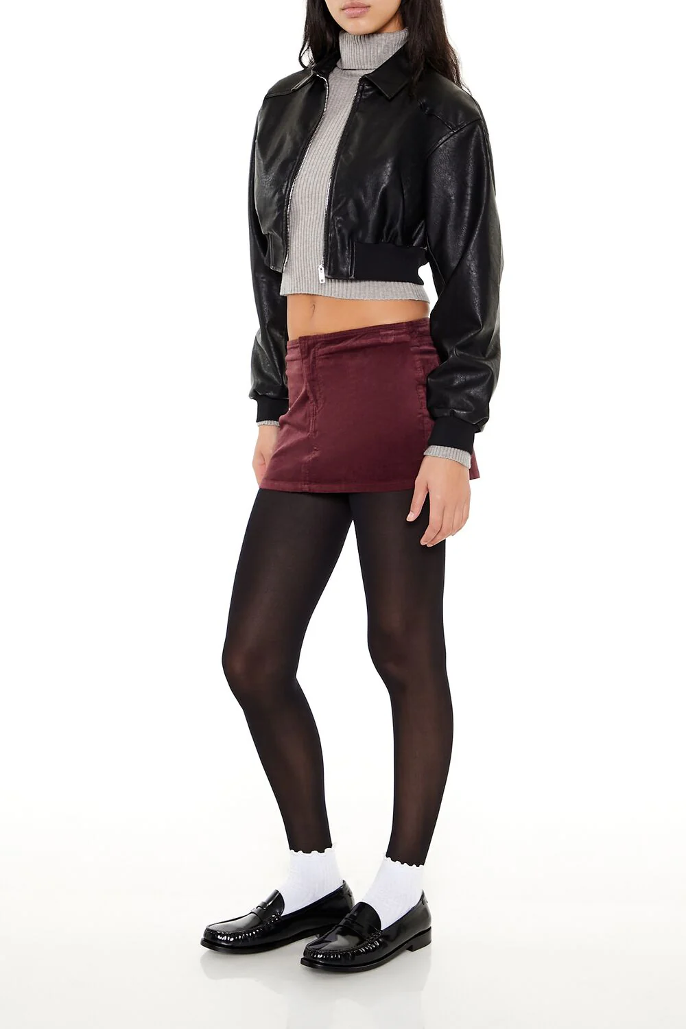 Velvet Mini Skirt - Image 3