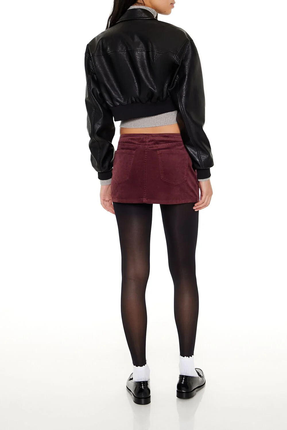 Velvet Mini Skirt - Image 4