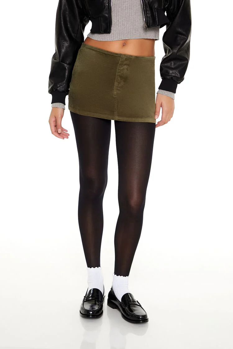 Velvet Mini Skirt - Image 7