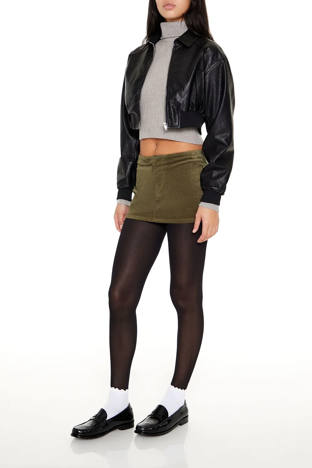 Velvet Mini Skirt - Image 8