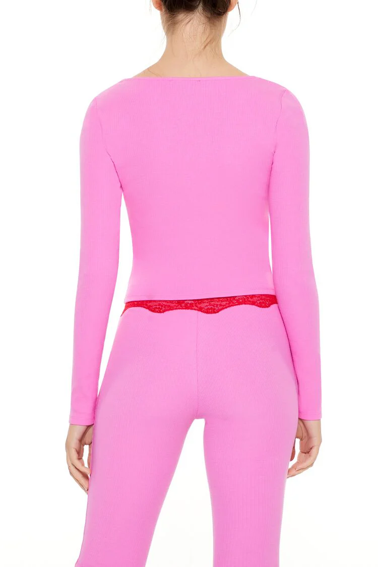 Lace-Trim Crop Top - Image 5