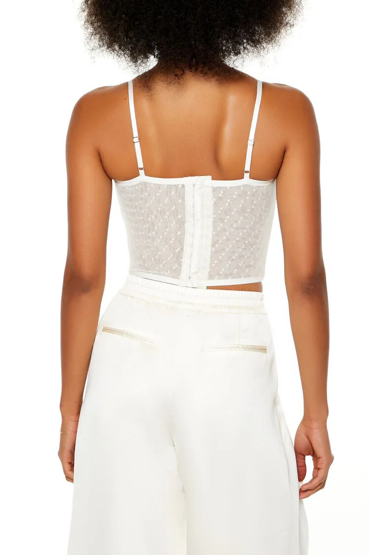 Lace Cropped Bustier Cami - Image 10